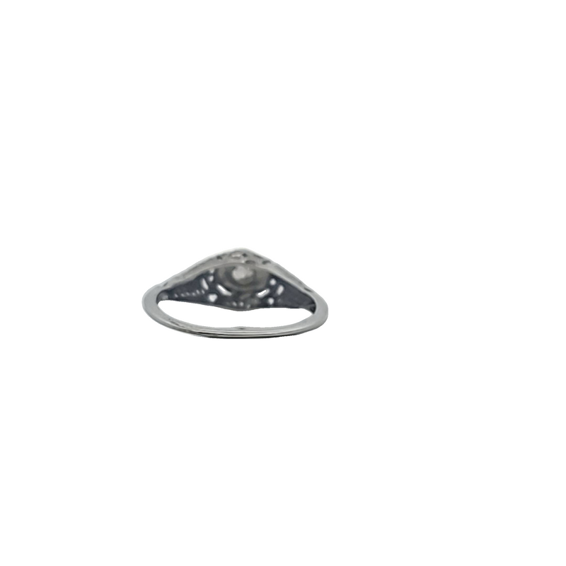 18K WG Vintage Diamond Ring