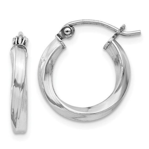Sterling Silver Twisted Earrings