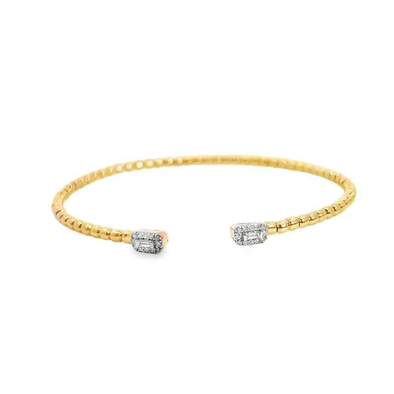 10K YG Diamond Bangle Bracelet