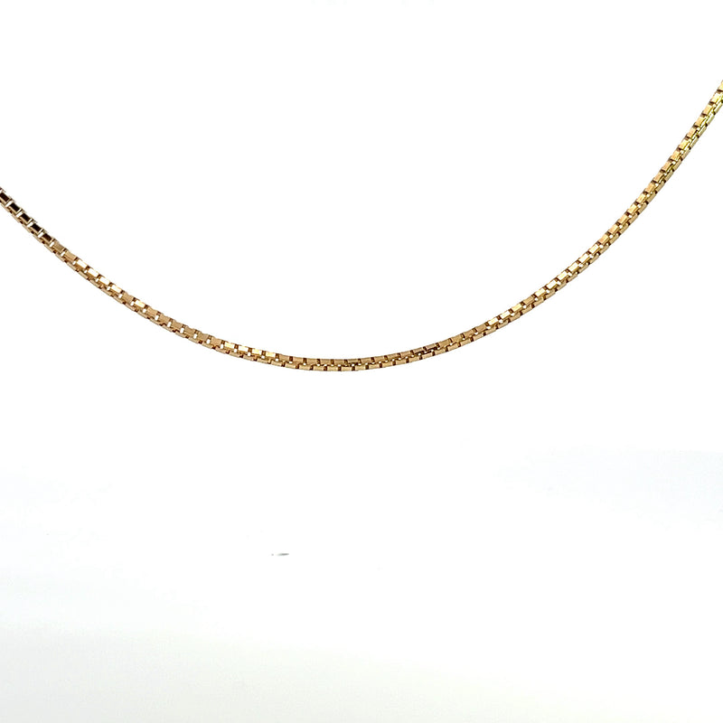 14K YG Box Chain