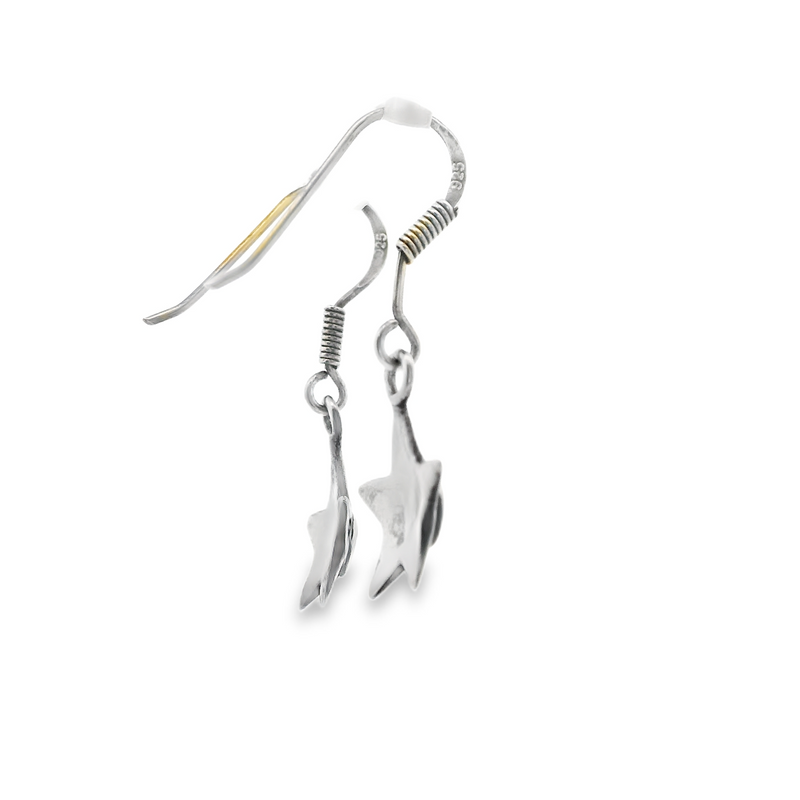 Sterling Silver Turquoise Star Earrings