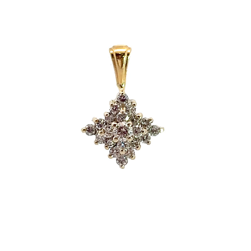 14K YG Diamond Pendant 0.50 CT