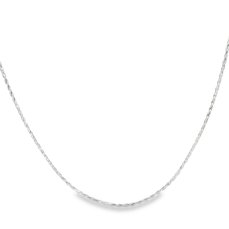 Sterling Silver .85mm Diamond-