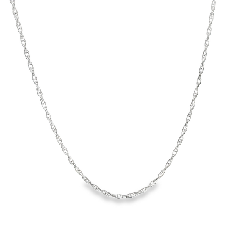 Sterling Silver Loose Rope Chain 20"