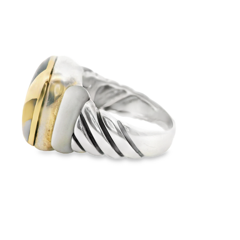 Sterling Silver Asch Grossbardt Inlay Ring
