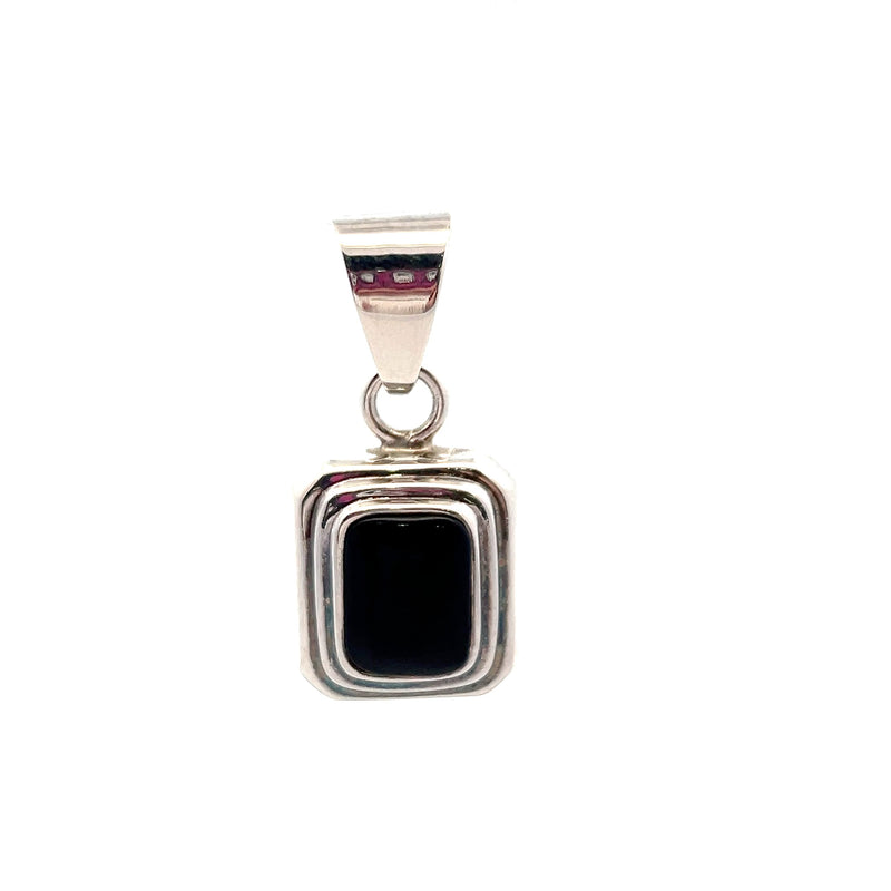 Sterling Silver Black Onyx Pendant