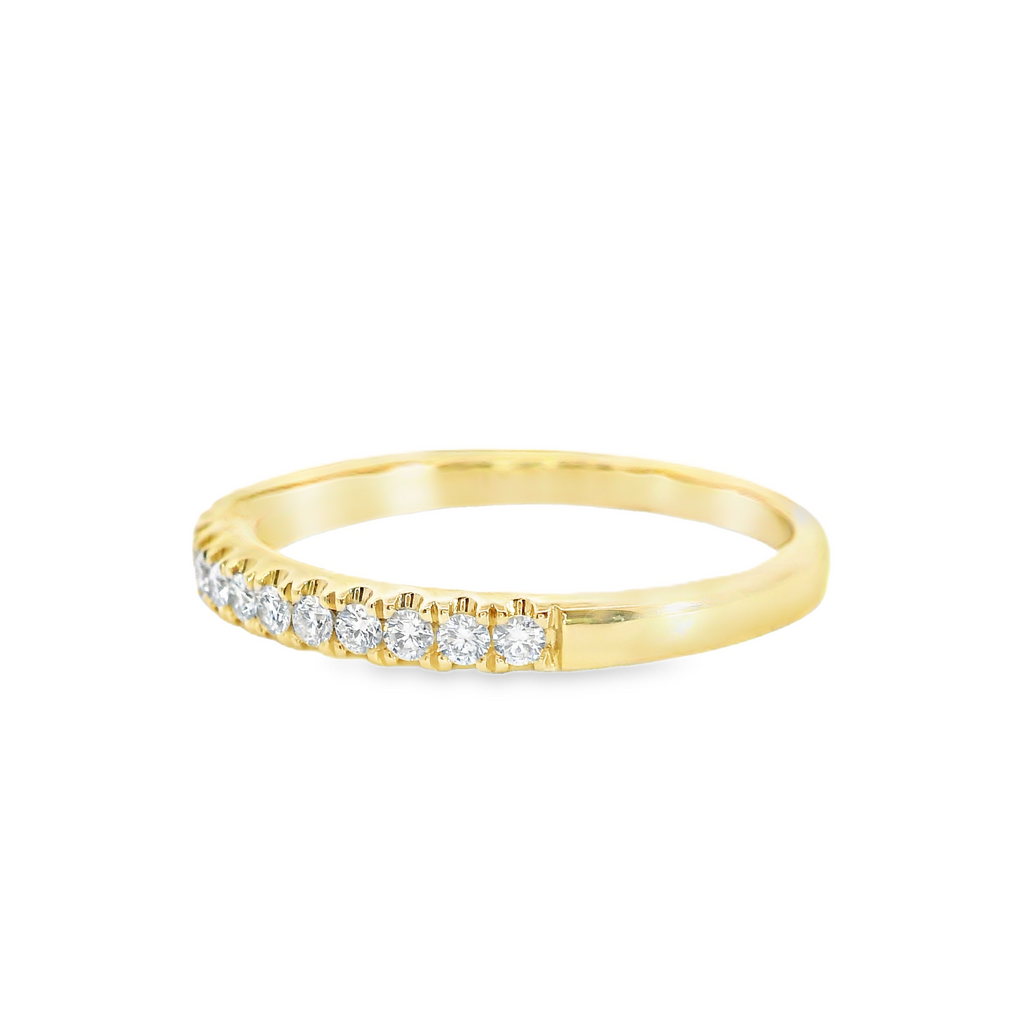 14K YG Diamond Band