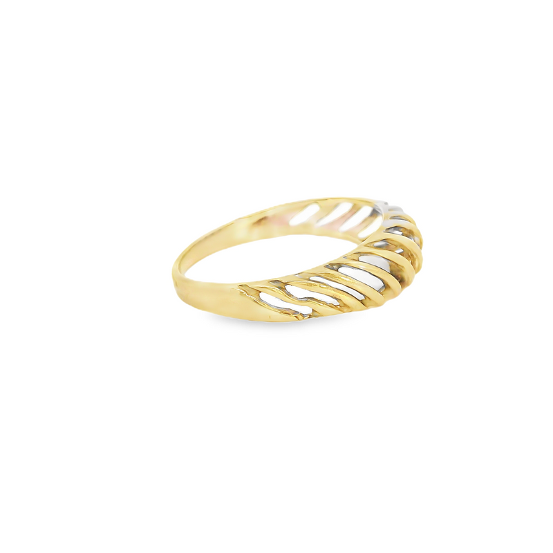 10K YG Domed Band Size 4.5