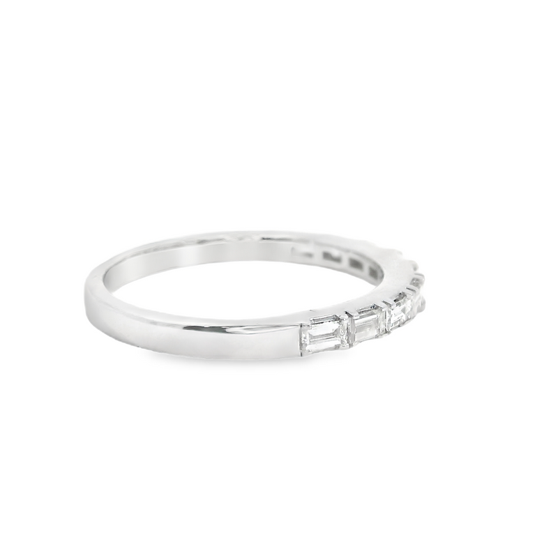 14K WG Baguette Cut Diamond Band