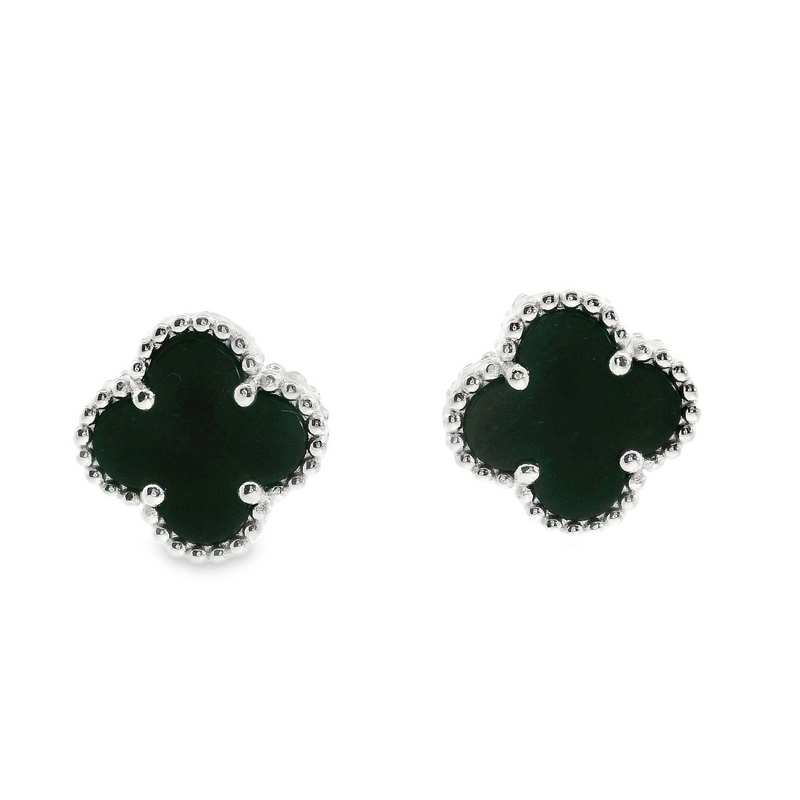 Sterling Silver Black Onyx Earrings
