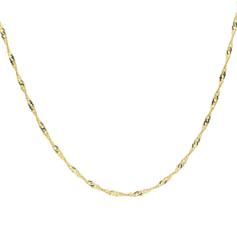 14K YG Loose Rope Chain 18"