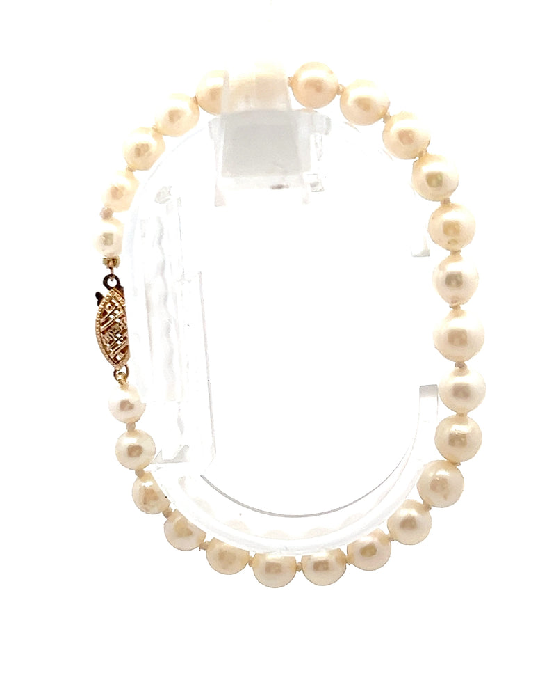 14K YG Freshwater Pearl Bracelet