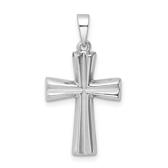 Sterling Silver Rhodium Plated Cross Pendant