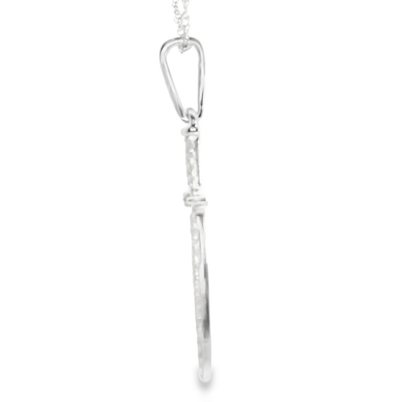 10K WG Diamond Sword Pendant