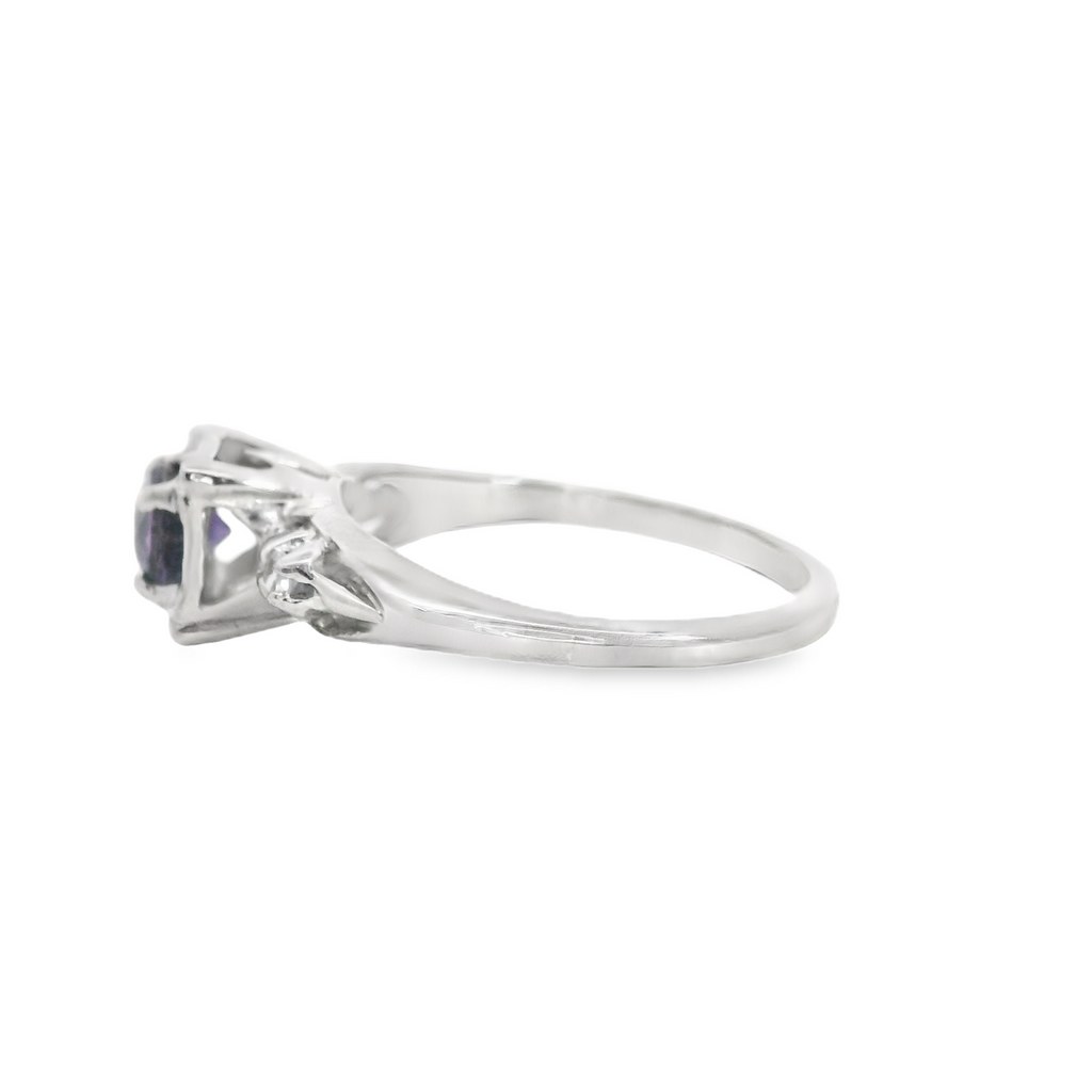 14K WG Amethyst Ring