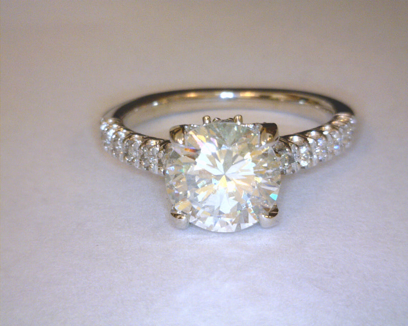 14K WG ENGAGEMENT RING