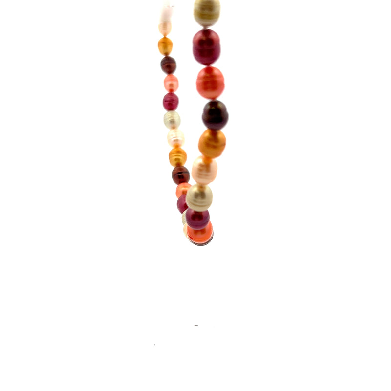 18" Dyed Freshwater Pearl Strand Multi Color