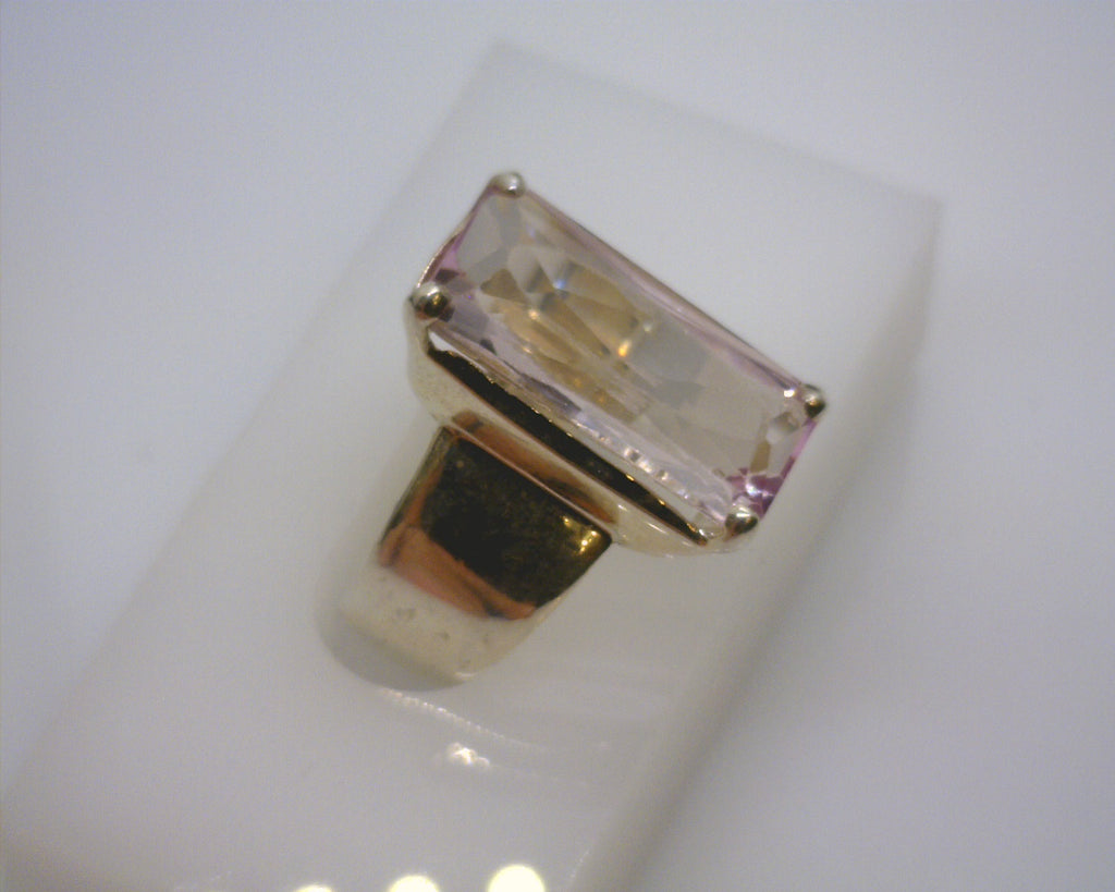 STERLING SILVER KUNZITE RING S