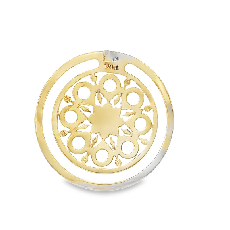 Sterling Silver Circle Cutout Pendant