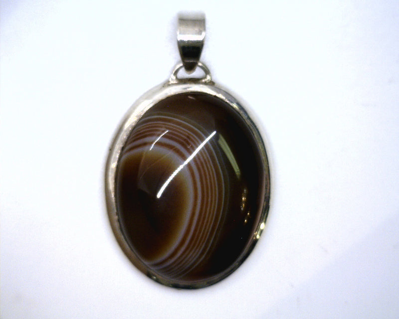 Sterling Silver Agate Pendant