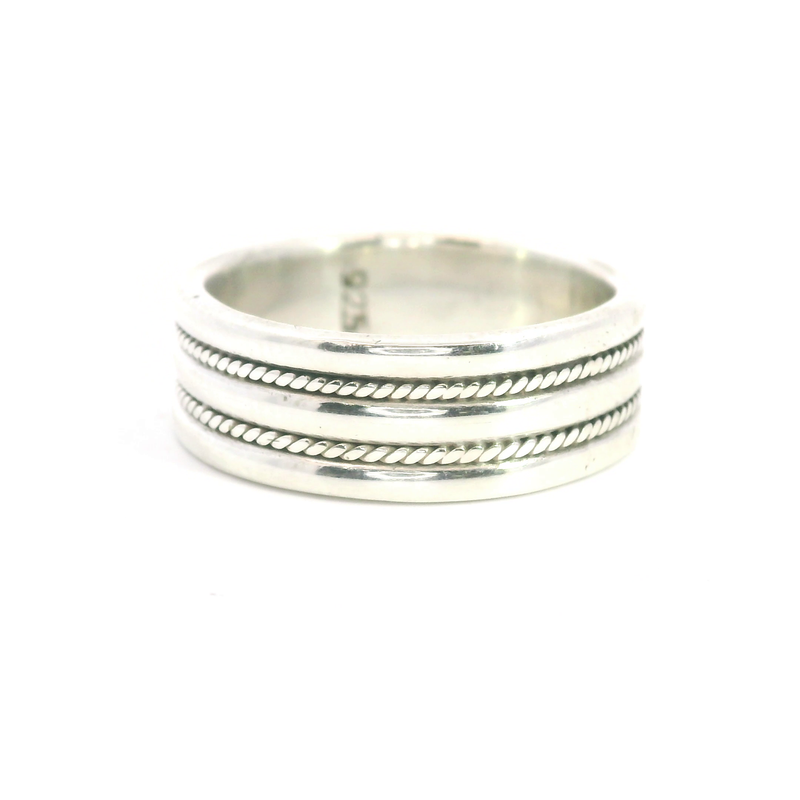 Sterling Silver Wide Band