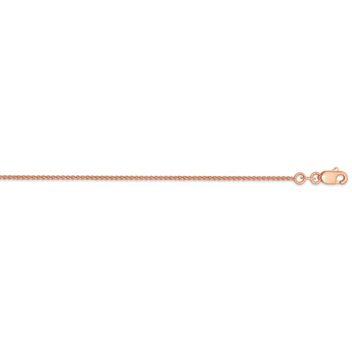 14K ROSE GOLD WHEAT CHAIN 16"
