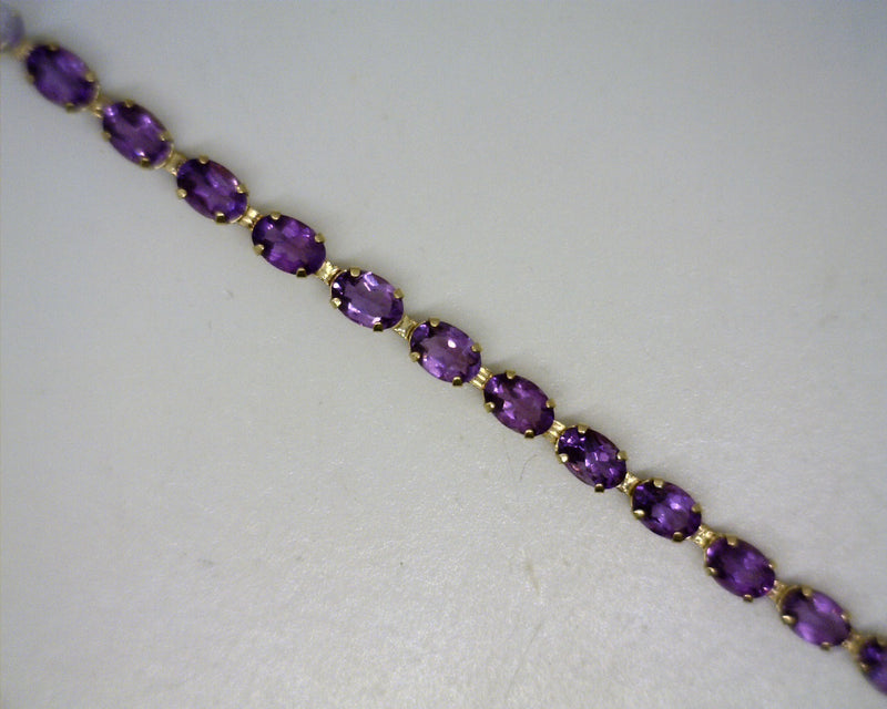 14K YG AMETHYST BRACELET