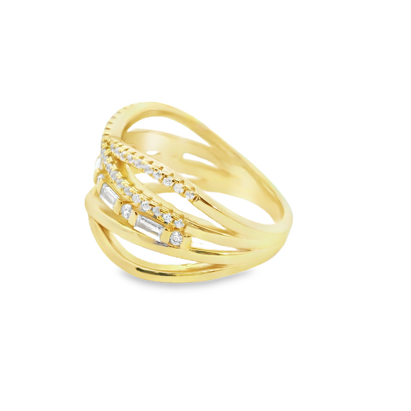 Gold Plated CZ Band