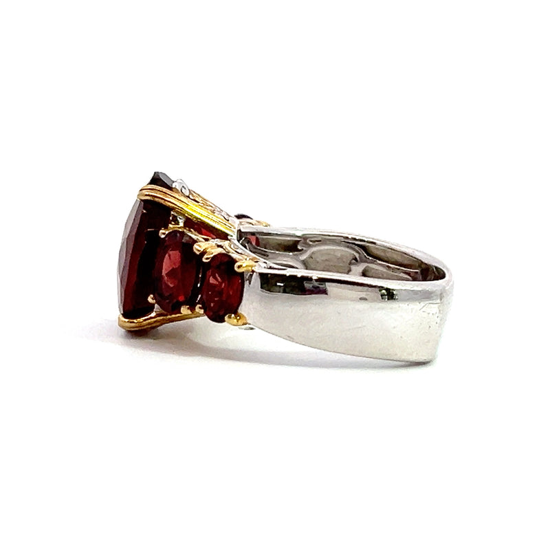 Sterling Silver Garnet Ring