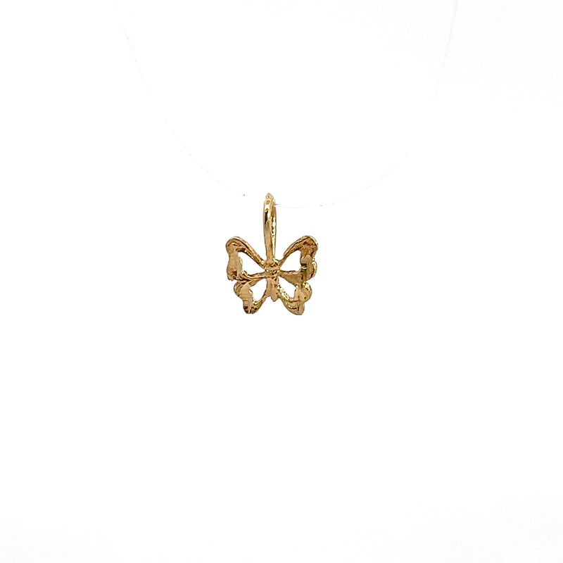 14K YG Butterfly Charm