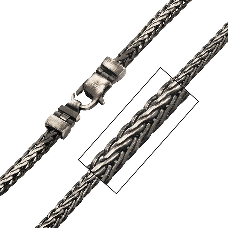 Antiqued Black IP Double Diamo