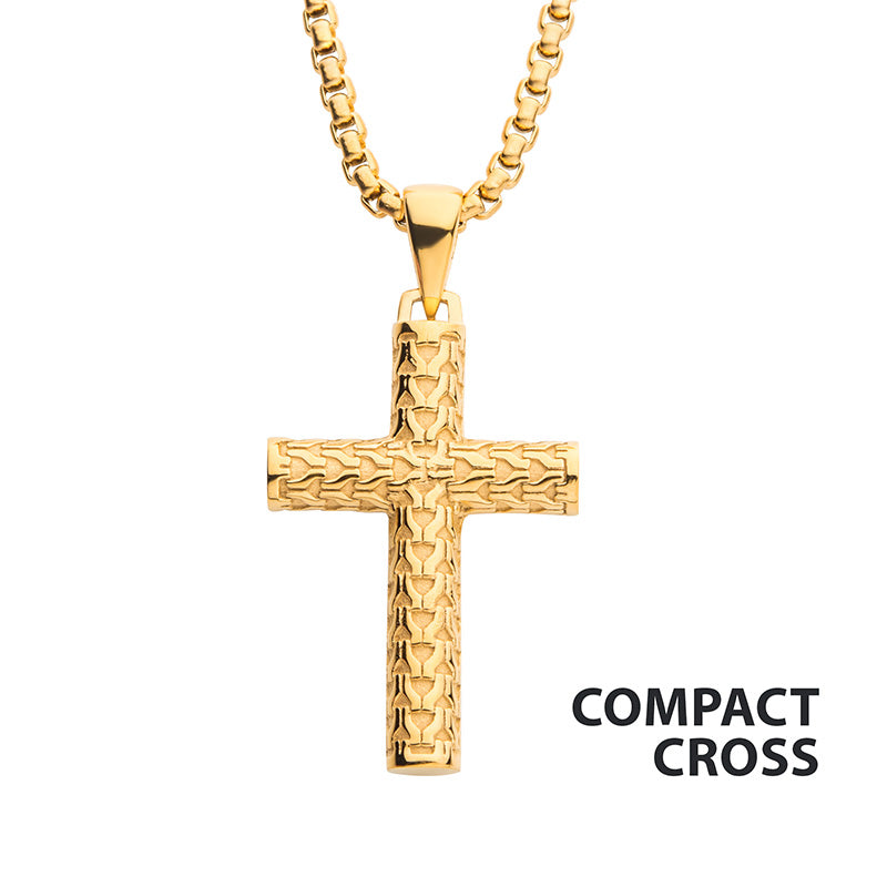 Polished 18Kt Gold IP Scale Cr