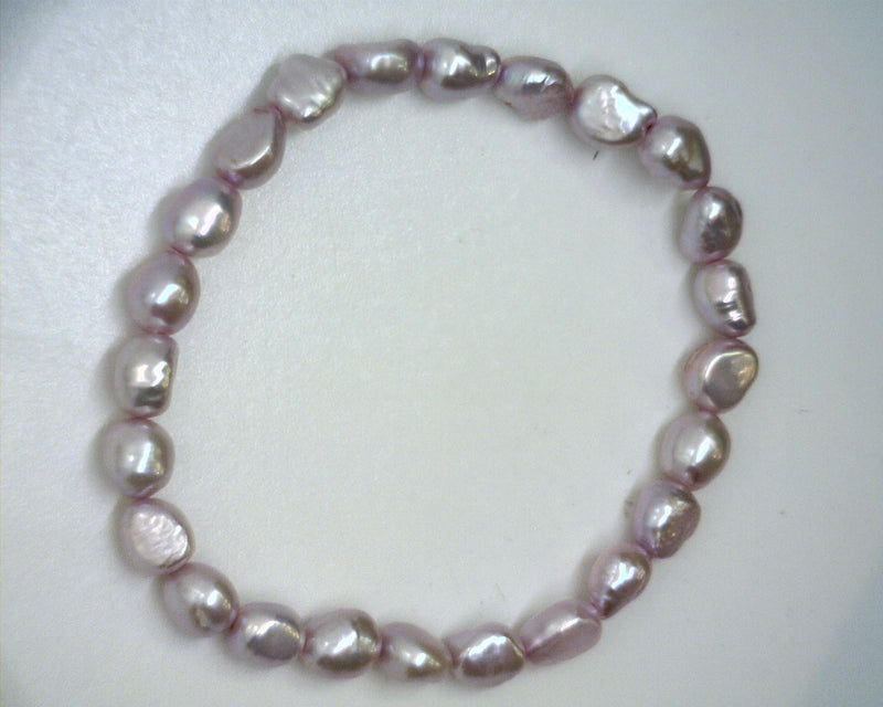 Pink Freshwater Stretch Pearl bracelet