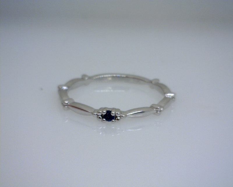 10K WG Sapphire Stackable band