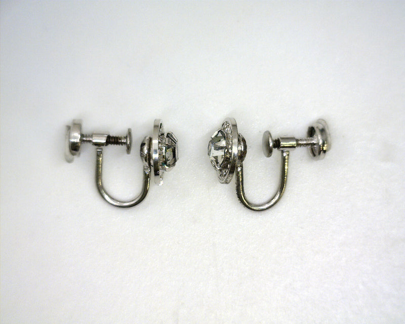 Sterling Silver CZ Non-Pierced Earrings