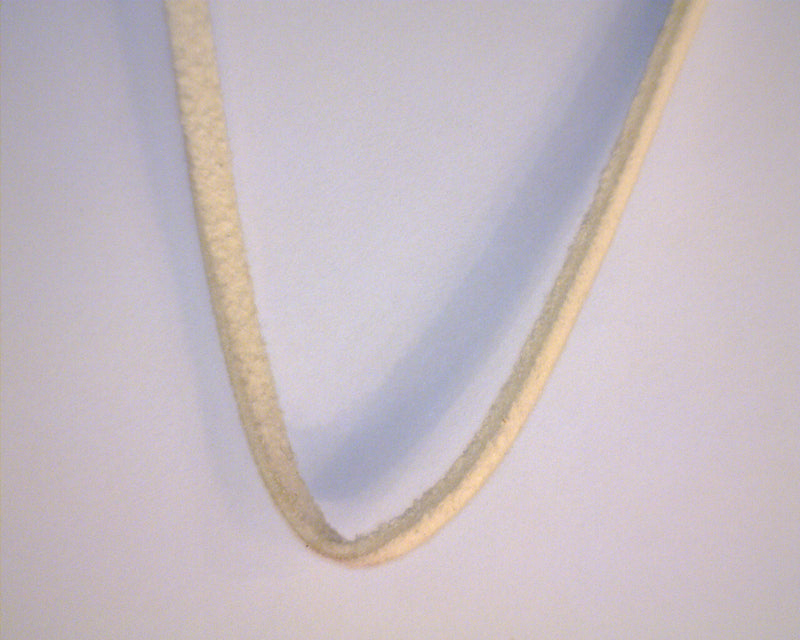 16" WHITE SUEDE CORD NECKLACE