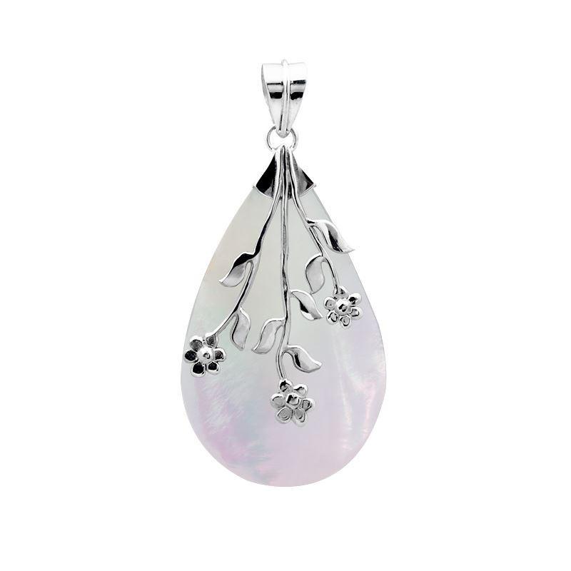 Sterling Silver Mother of Pearl Pendant