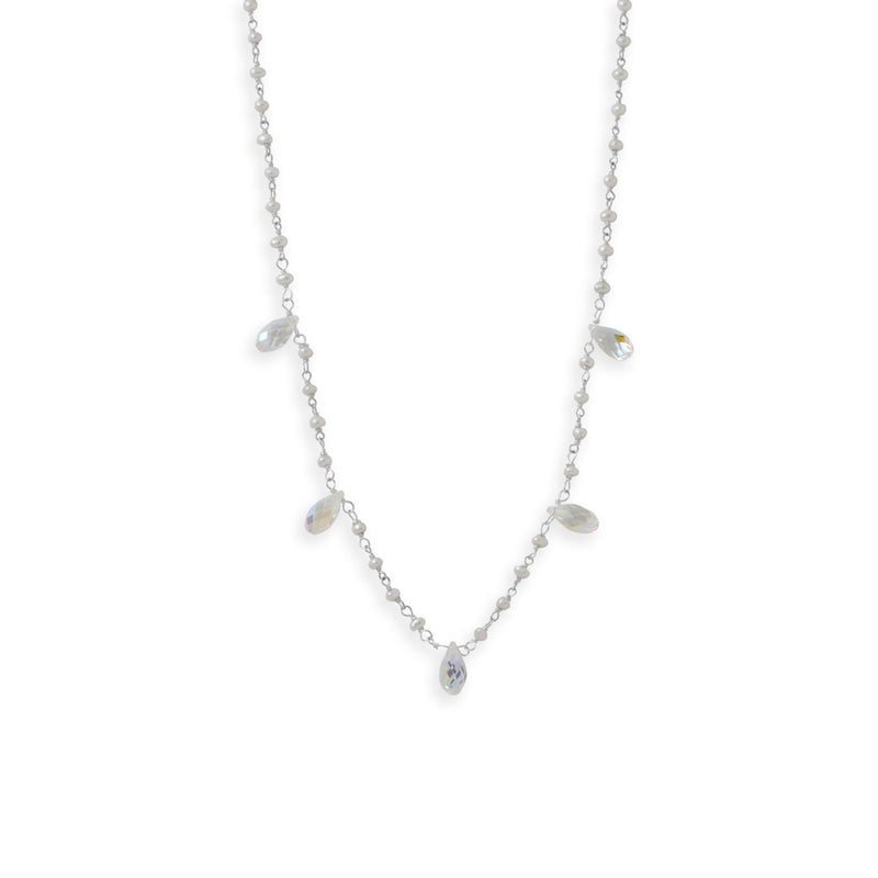 SS CRYSTAL NECKLACE