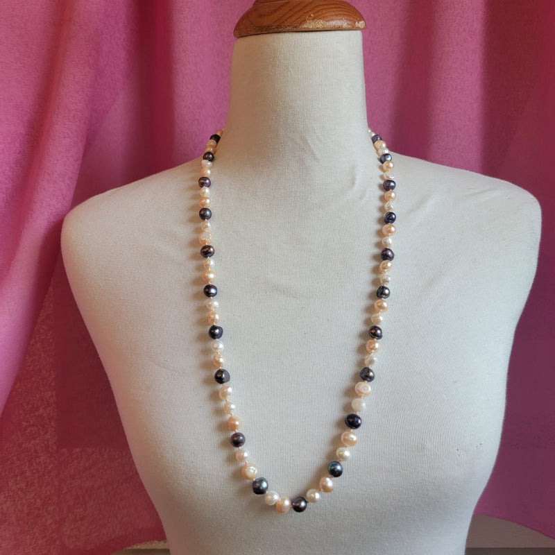 Freshwater Pearl Infiniti Necklace 60"