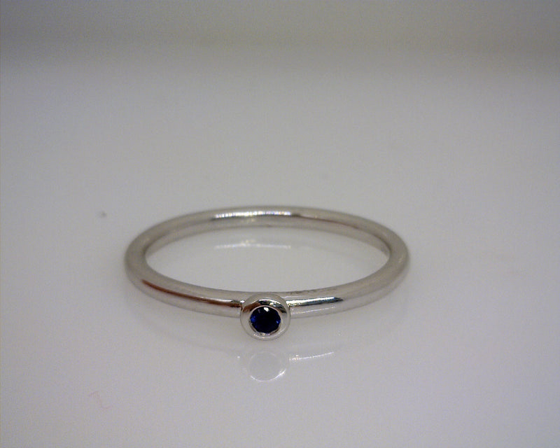 10K WG Sapphire Stackable band