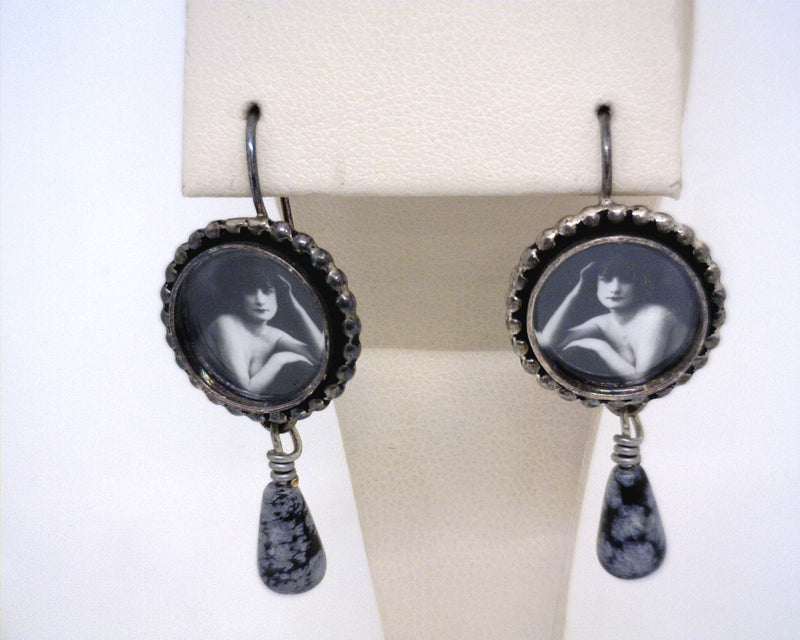 Sterling silver vintage style earrings
