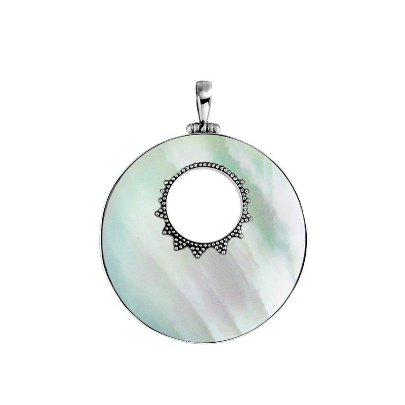 Sterling Silver Mother Of Pearl Pendant