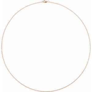 Rose Gold Filled 18" Cable Chain
