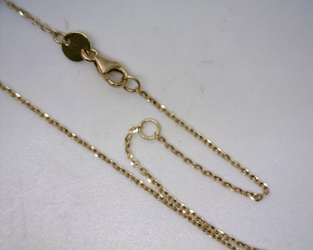 14K Two Tone Love & Family Pendant with 18" Chain