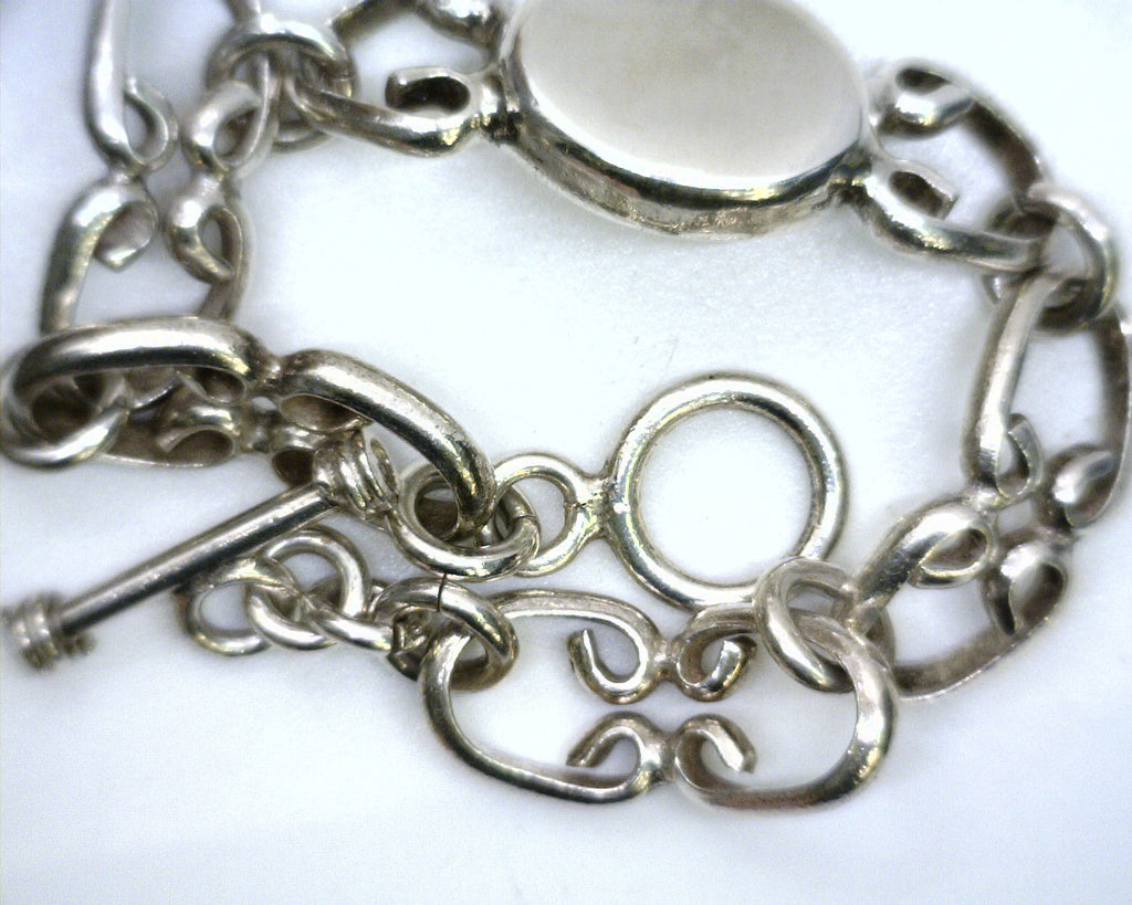 Sterling Silver Engravable Plate Bracelet