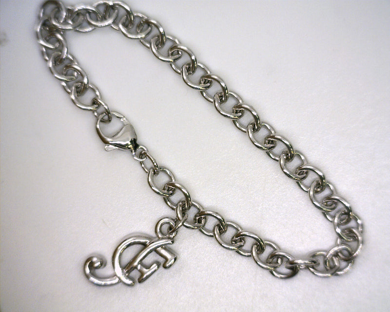 Sterling Silver Charm Bracelet With A 