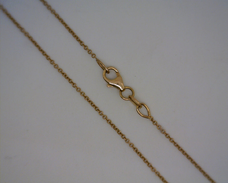 14K ROSE GOLD CABLE CHAIN 18