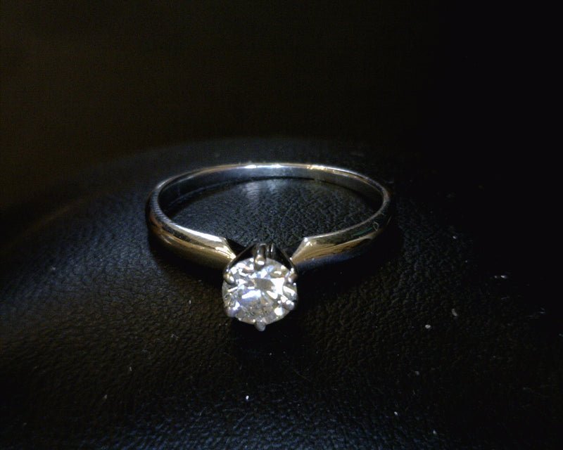 14K WG SOLITAIRE SETTING