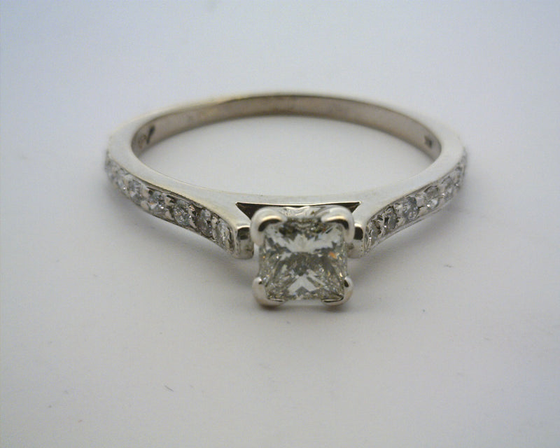 14K WG Diamond Engagement Ring