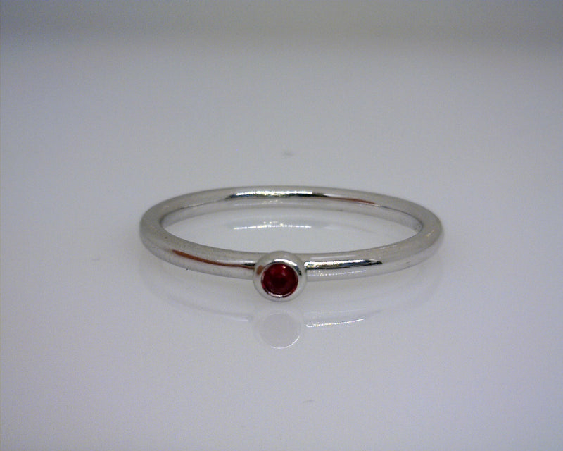 10K WG Ruby Stackable band